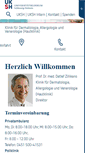 Mobile Screenshot of derma.uni-luebeck.de