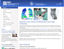 Tablet Screenshot of mic.uni-luebeck.de