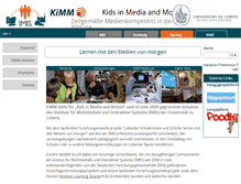 Tablet Screenshot of kimm.uni-luebeck.de