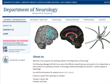 Tablet Screenshot of neuro.uni-luebeck.de