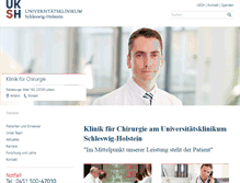 Tablet Screenshot of chirurgie.uni-luebeck.de